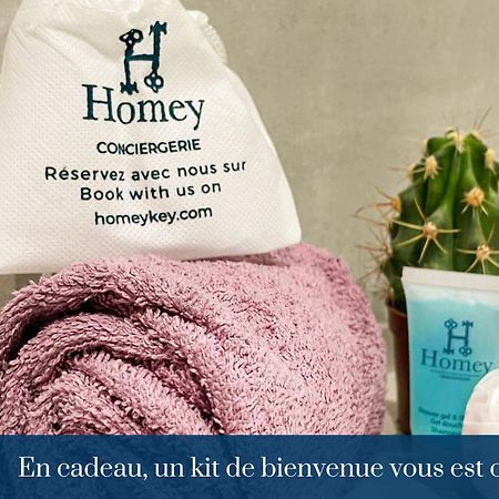 Homey Keola - Parking Prive Gratuit - Aux Portes De Geneve - Au Pied Du Tram - Appartement Avec 1 Chambre Et Un Grand Salon Avec Un Canape-Lit Ambilly ภายนอก รูปภาพ