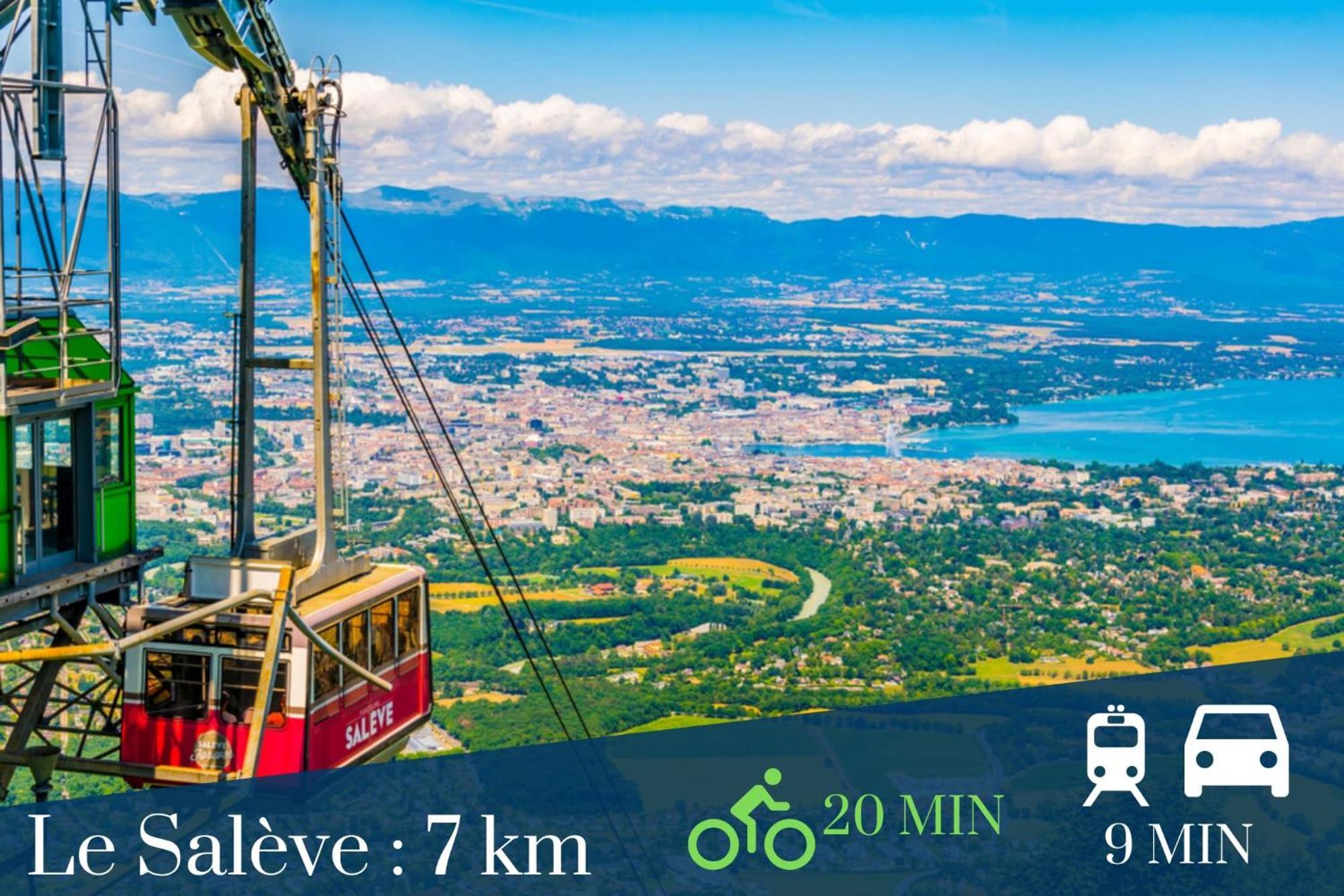 Homey Keola - Parking Prive Gratuit - Aux Portes De Geneve - Au Pied Du Tram - Appartement Avec 1 Chambre Et Un Grand Salon Avec Un Canape-Lit Ambilly ภายนอก รูปภาพ