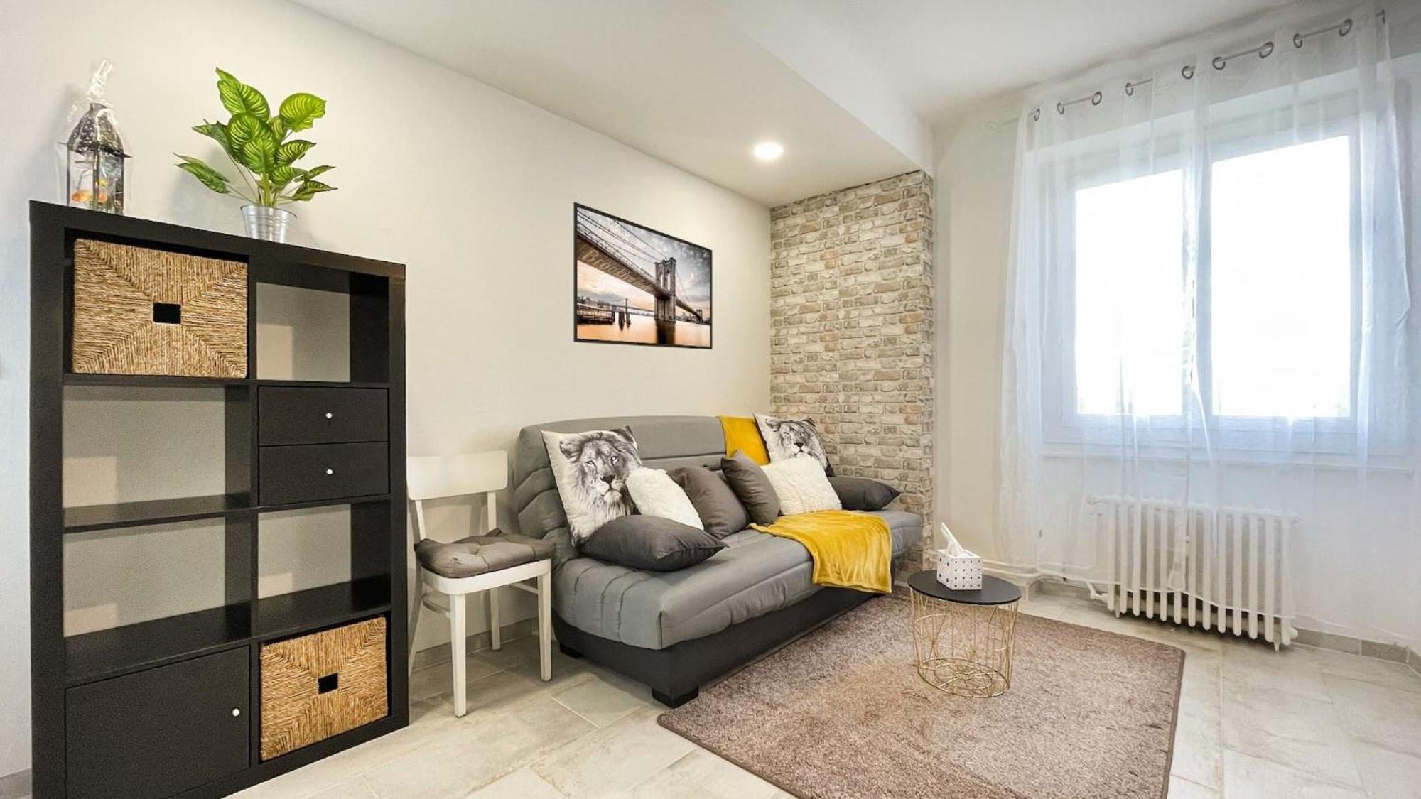 Homey Keola - Parking Prive Gratuit - Aux Portes De Geneve - Au Pied Du Tram - Appartement Avec 1 Chambre Et Un Grand Salon Avec Un Canape-Lit Ambilly ภายนอก รูปภาพ