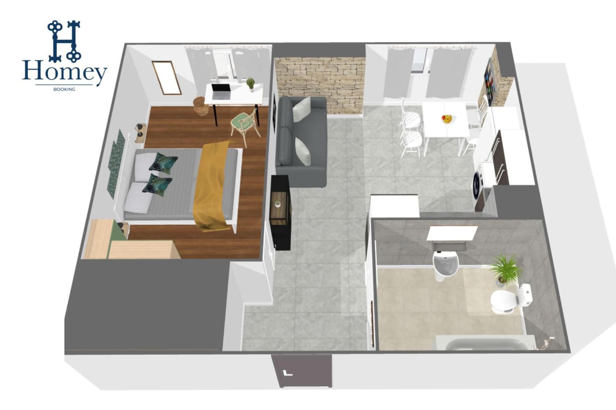 Homey Keola - Parking Prive Gratuit - Aux Portes De Geneve - Au Pied Du Tram - Appartement Avec 1 Chambre Et Un Grand Salon Avec Un Canape-Lit Ambilly ภายนอก รูปภาพ