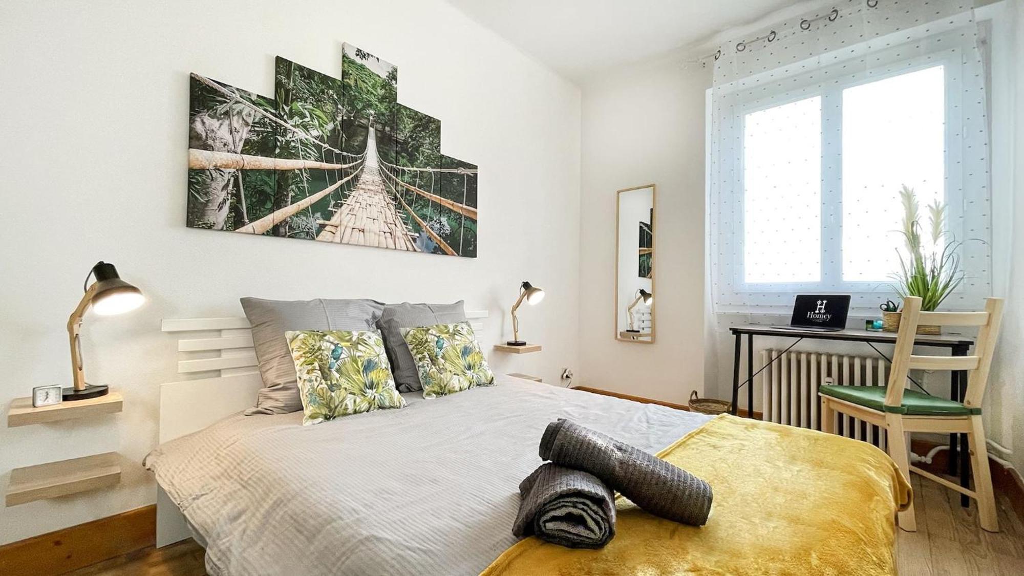 Homey Keola - Parking Prive Gratuit - Aux Portes De Geneve - Au Pied Du Tram - Appartement Avec 1 Chambre Et Un Grand Salon Avec Un Canape-Lit Ambilly ภายนอก รูปภาพ